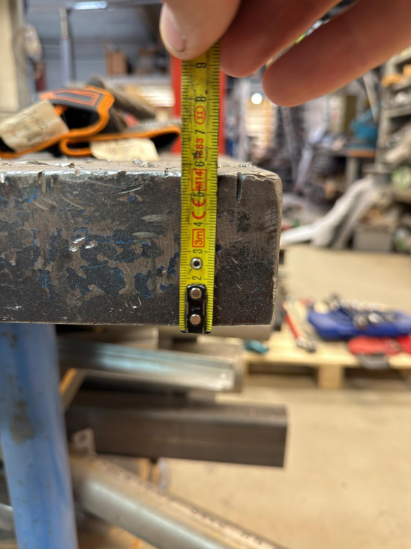 Heavy-duty steel welding table, 200×100 cm