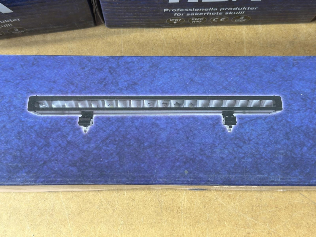 LED-ljusramp samt 3 st arbetsbelysning, HBA, 4 delar