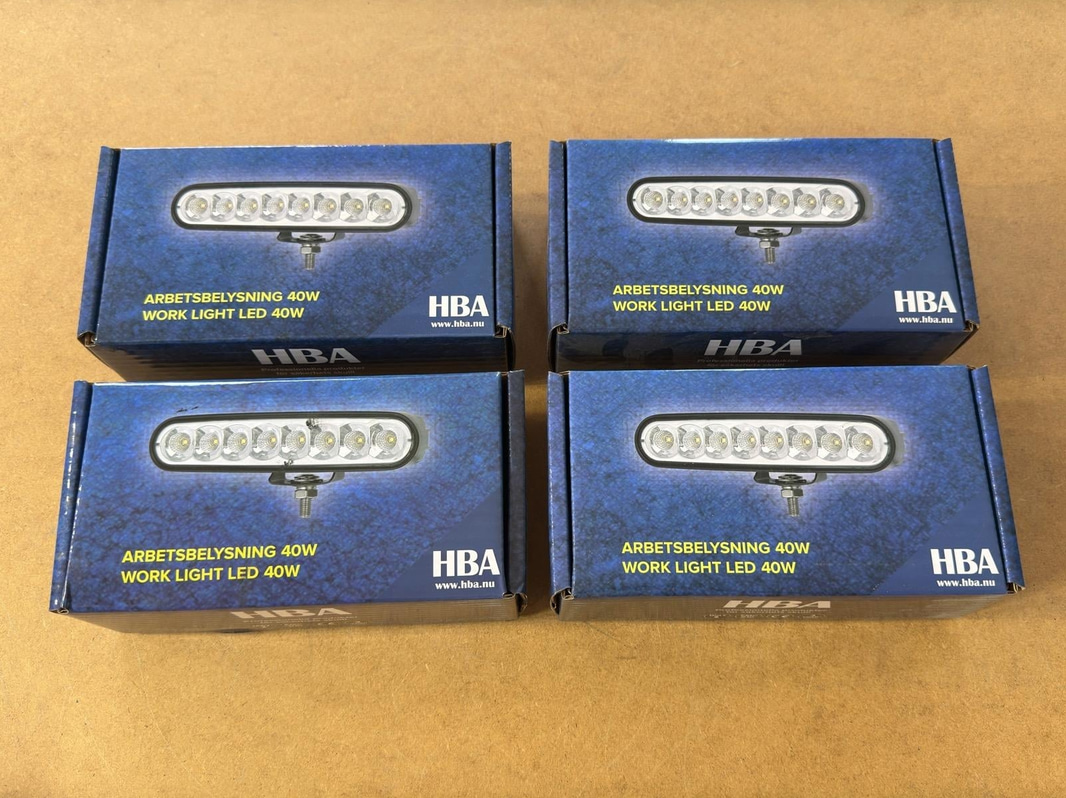 Arbetsbelysning HBA, 40 W, 4 st
