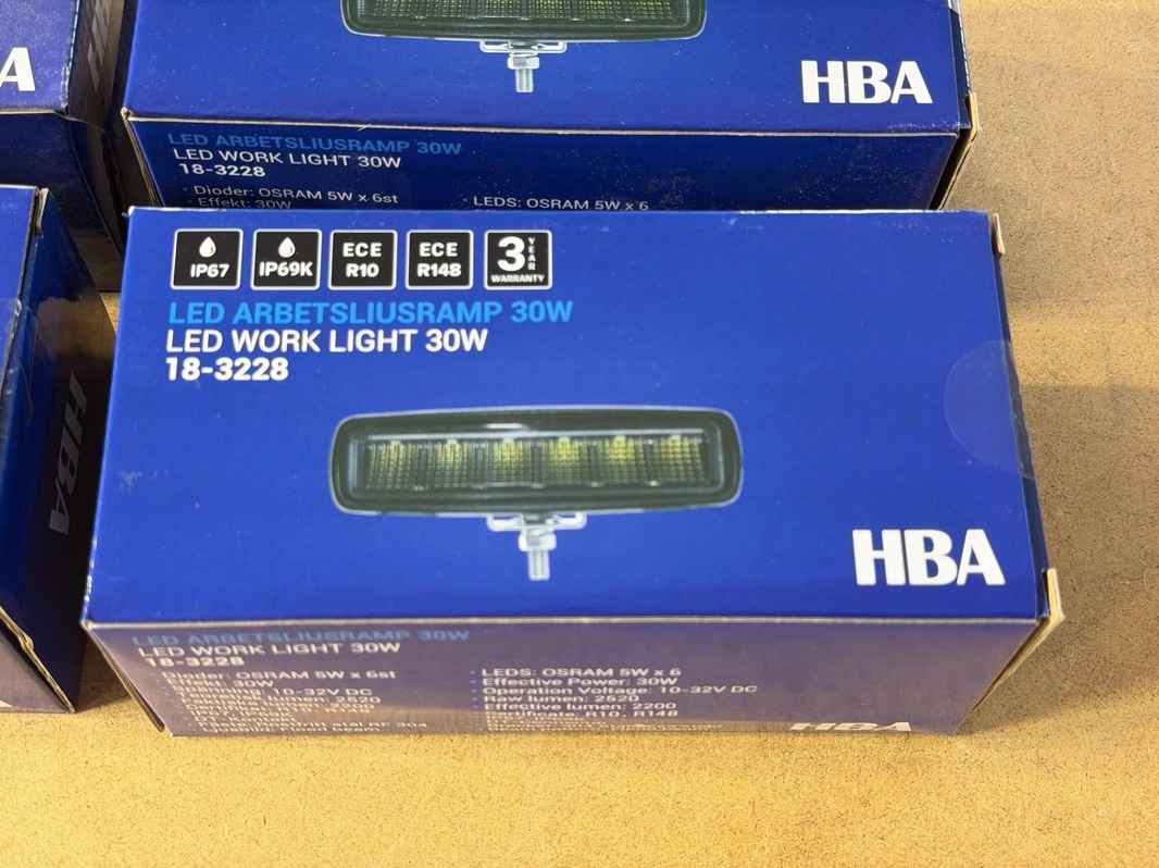 Arbetsljusramp HBA LED Work Light 30W, 4 st