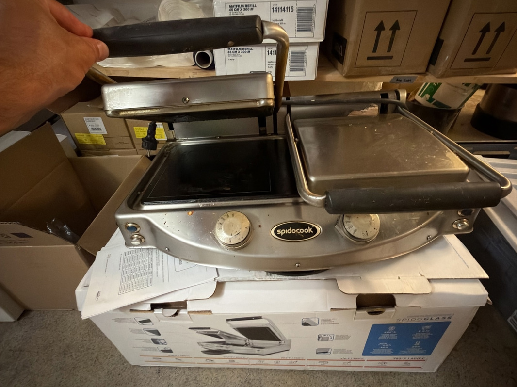 Kontaktgrill Spidocook Spidoglass, dubbel grill