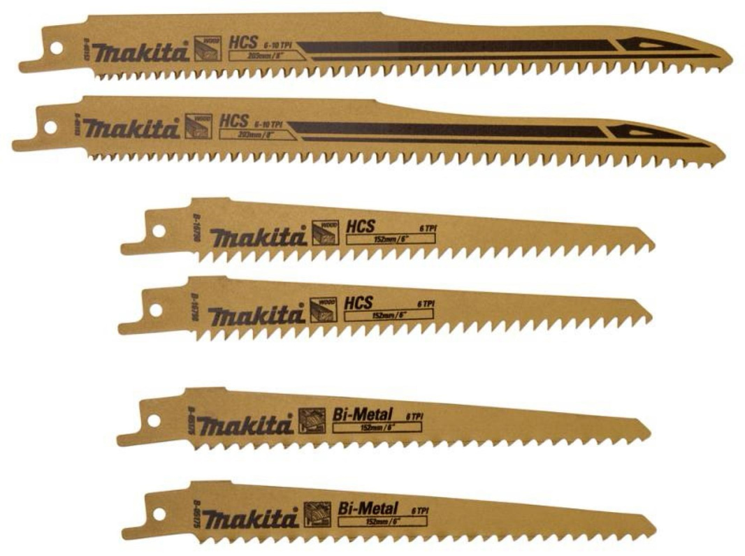(NEW) 3 pcs. Makita B44432 reciprocating saw blades