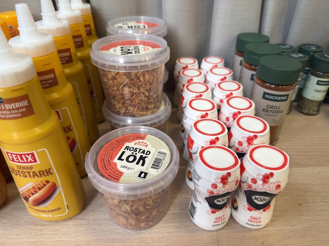 Marmelad, kryddor, majonnäs m.m