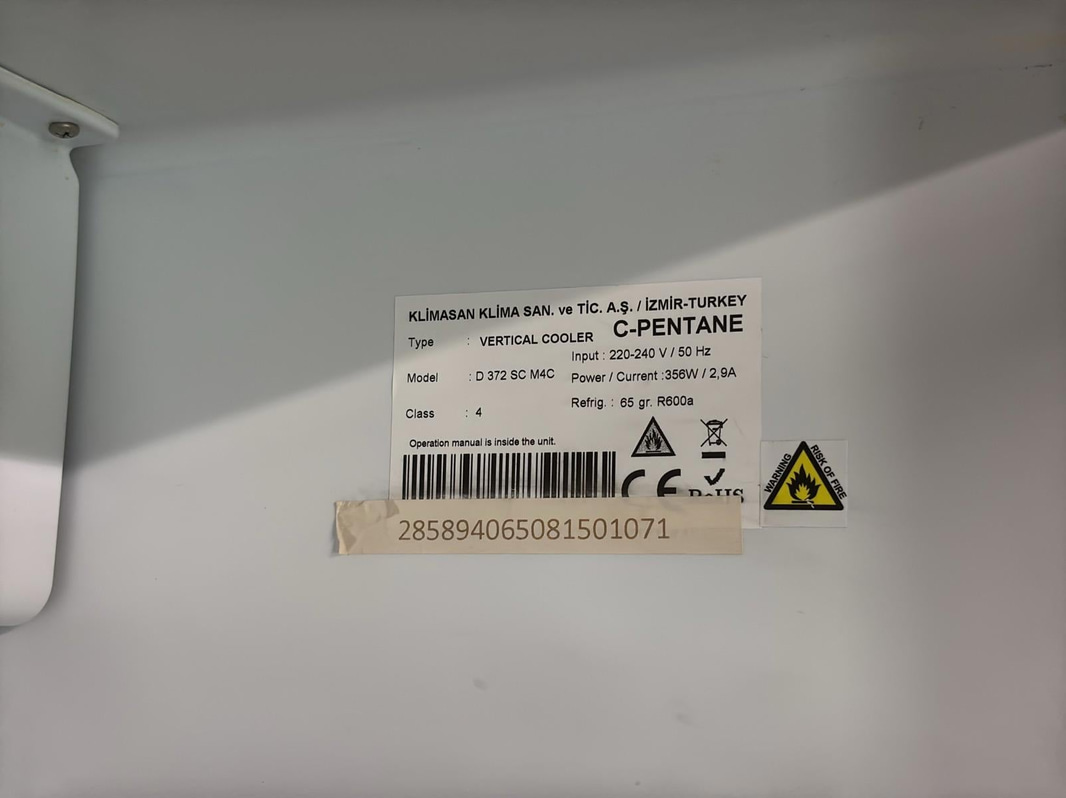 Klimasan D 372 SC MC4 Refrigerator
