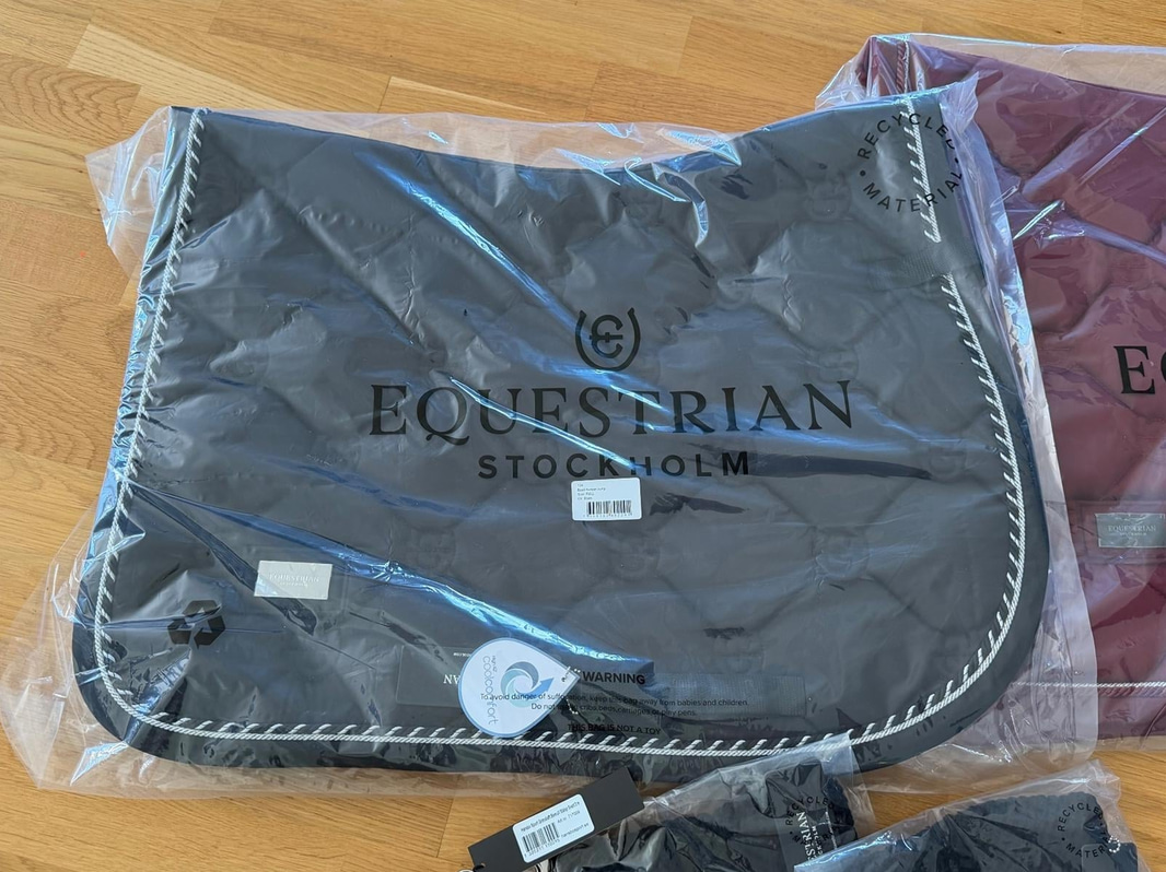 Riding accessories - 2 saddle pads and 2 ear bonnets, Equestrian Stockholm