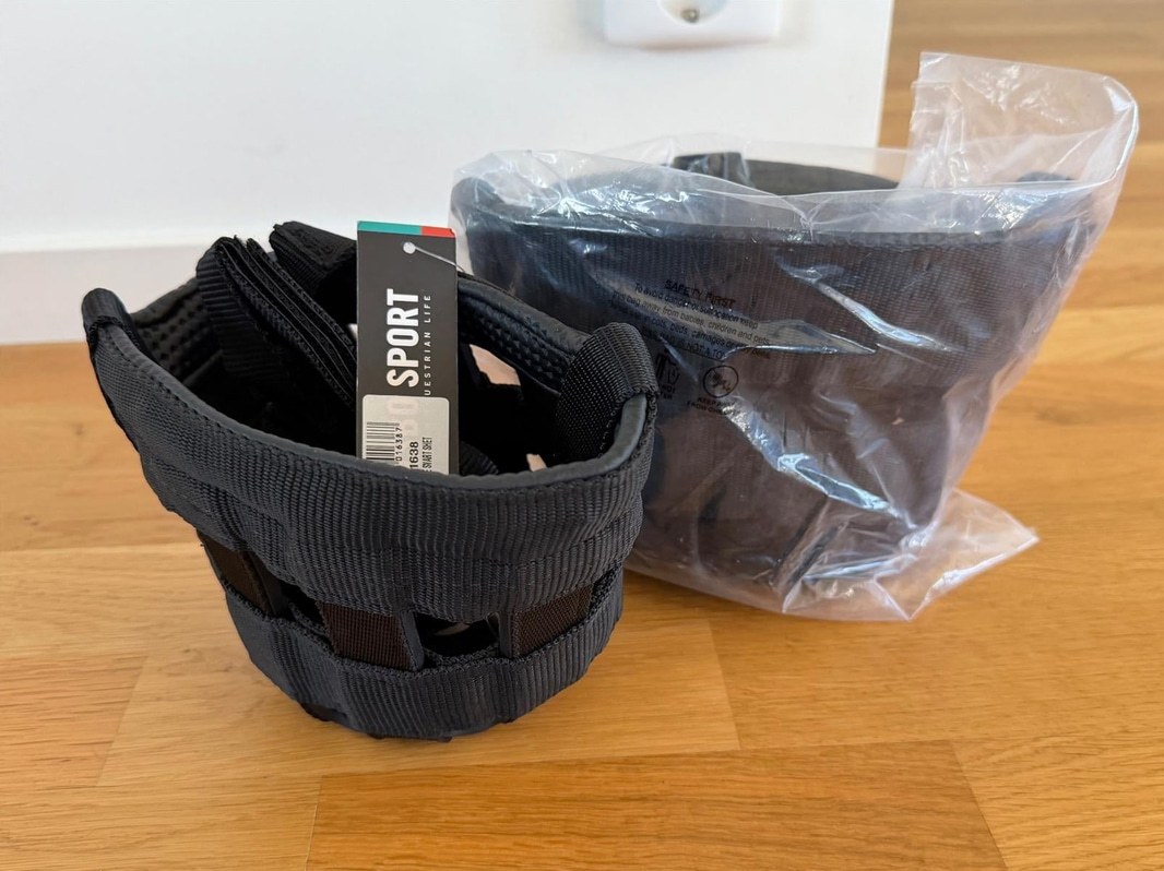 7 st grimmor samt 2 st betesreducerare, Hansbo Sport, blandade modeller