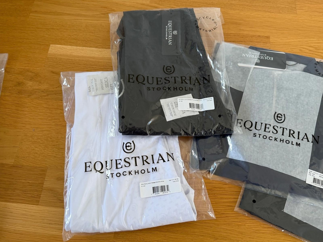 Riding apparel - 2 pairs of tights and 2 tops, Equestrian Stockholm, size 13/14 years