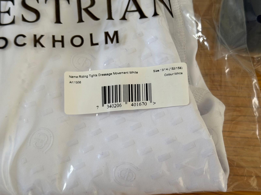 Riding apparel - 2 pairs of tights and 2 tops, Equestrian Stockholm, size 13/14 years