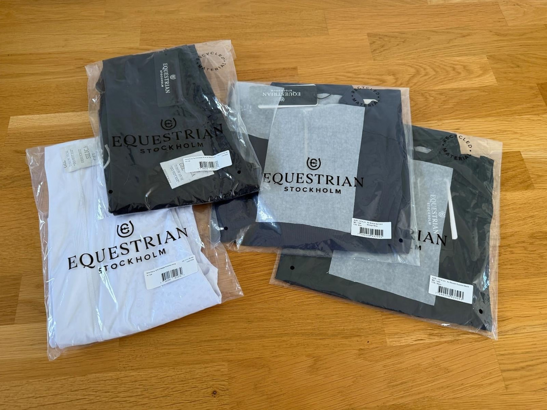 Riding apparel - 2 pairs of tights and 2 tops, Equestrian Stockholm, size 13/14 years