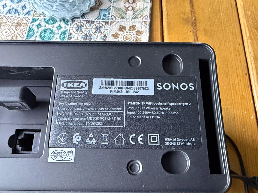 5 st Sonos högtalare