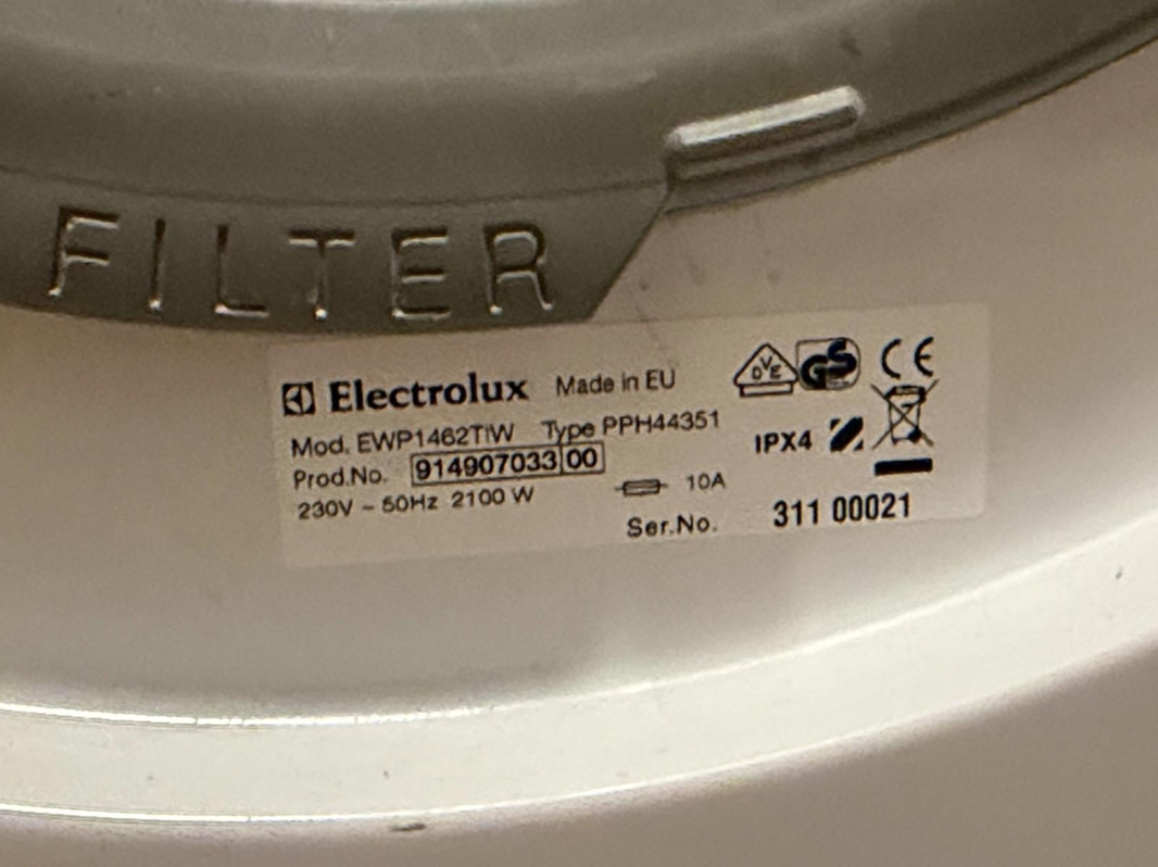 Tvättmaskin Electrolux EWP1462TI