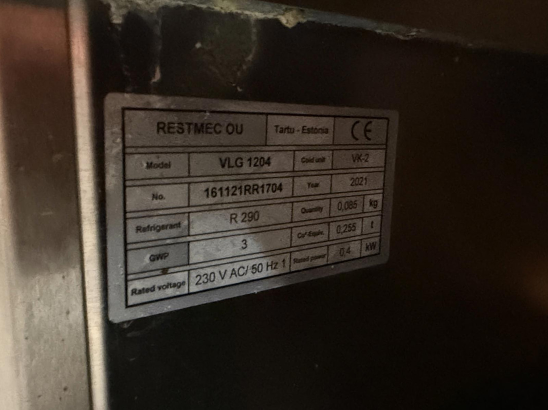 Coolpart VLG 1204 refrigerated counter, 2021