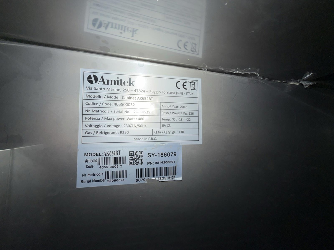 Frysskåp Amitek Cabinet AK654BT, 2018