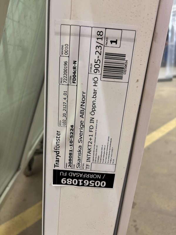 2 pcs. glazed doors, Traryd Fönster