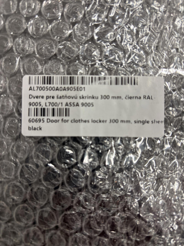 (NEW) Lot of 70 doors for lockers, 300 mm