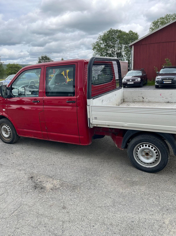 Flakbil Volkswagen Transporter Chassi Dubbelhytt 2.0 TDI -2010