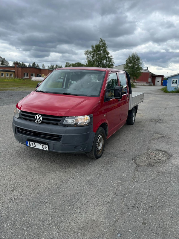 Flakbil Volkswagen Transporter Chassi Dubbelhytt 2.0 TDI -2010