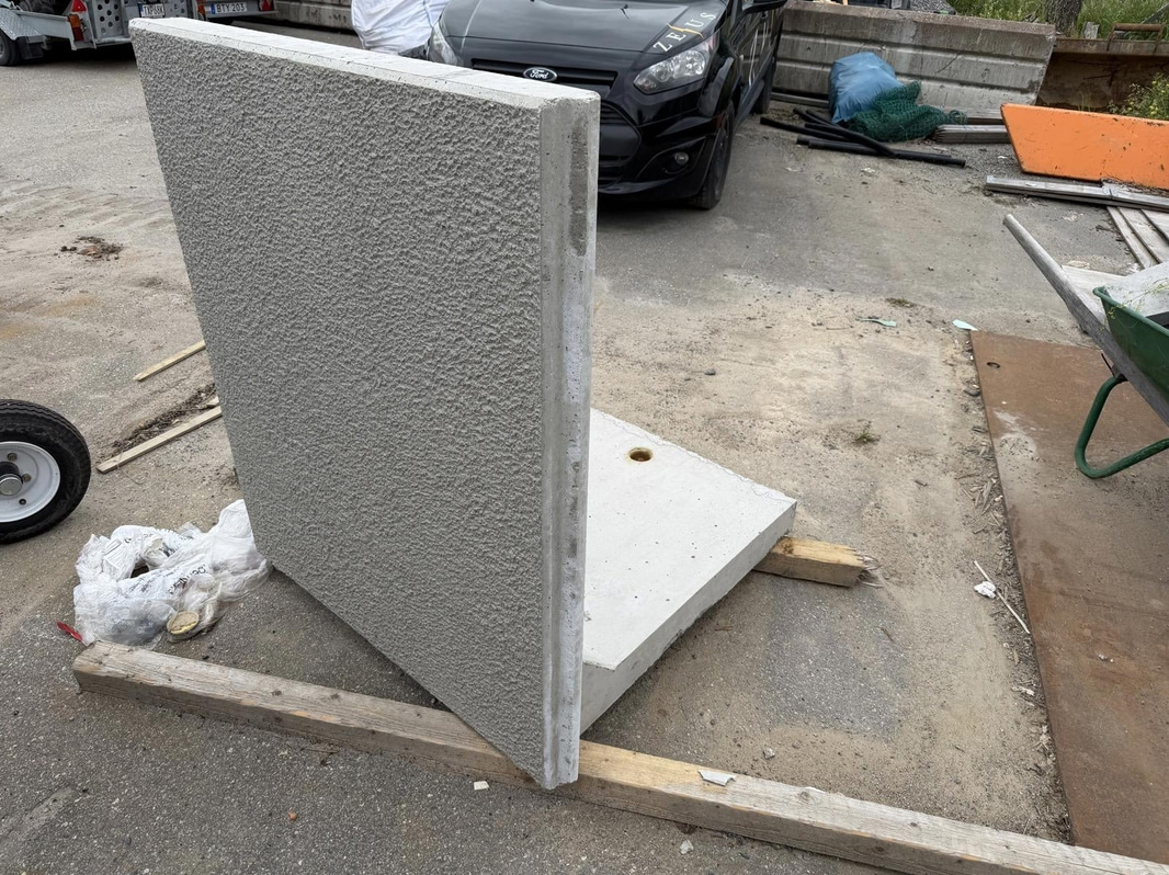 L-shaped support 1200 x 1000 mm