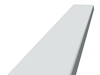 10 st. SOCKEL MOELVEN REGINA SLÄT MDF VITMÅLAD 12X56X2440MM