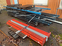 Pallställage EAB, blåa och orange