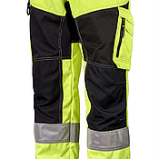 VARSELBYXA STRETCH BJÖRNKLÄDER, KLASS 2 P/B GUL/SVART, STL. 100