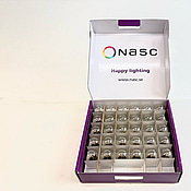 120 st. LED-lampor Nasc, mini globe 1w, B22, Filament, 60 lm