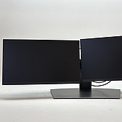 2 st. Datorskärmar Dell P2422H inkl. stativ och dock