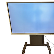TV-skärm Samsung Flip WM85B 85 tum touchskärm inkl. TV-ställ på hjul