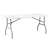 Ihopfällbart bord Millarco, 180x74, vit