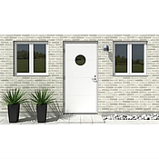 YTTERDÖRR SOLID ELEMENTS SÄLEN VIT 9X20 VÄNSTER