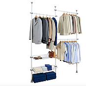 HYLLSYSTEM WENKO HERKULES TELESKOP DUO VIT 165-300CM