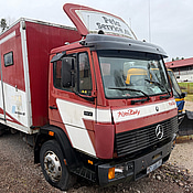 Skåplastbil Mercedes-Benz 1117, 1989, inrett boxutrymme  Mätarställning (km): 546101