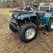 Yamaha Big Bear 350 4x4, YFM350FW, 1995, med snöplog