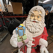 Jultomte i glasfiber ca 160 cm hög