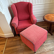 Fåtölj inkl. soffbord och pall