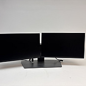 2 st. Datorskärmar Dell P2422H inkl. stativ och dock