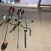 2 st Stihl, röjsåg och häcksax, Startar ej