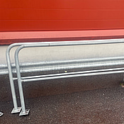 Stålbarriärer, grå