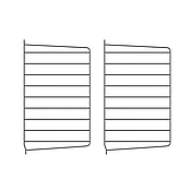 2 st. Väggavlar String, grå 50x30 cm. Ord. pris inkl. moms: ca 879 kr.