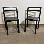 2 st. stolar Källemo Komplot Non, svart. Totalt ord. pris inkl. moms: ca 9900 kr