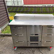 Kylbänk Inox Baltic KTL-1206_PINCHOS, 230V, kylränna