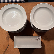 Porslinsset Hutschenreuther Hotel tallrikar, uppläggningsfat