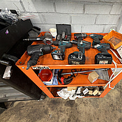 Vagn och maskiner, 3st mutterdragare tryckluft, 4st makita skruv/mutterdragare