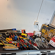 Verktyg, sortimentslåda, väska m.m.