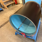 Plåt på rulle, svart - osäker mått samt längd kvar