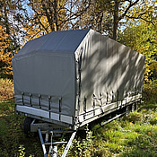 HAPERT V2700 trailer täckt bilsläp, transport