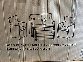 Loungegrupp i konstrotting, Sunfun, Sävsjö, natur
