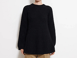 Stickad tröja Teurn, Alra sweater, svart, stl. XS
