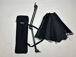 Softbox med stativ och väska