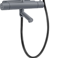 Takduschpaket för badkar Tapwell, TVM2200-160, ascot grey